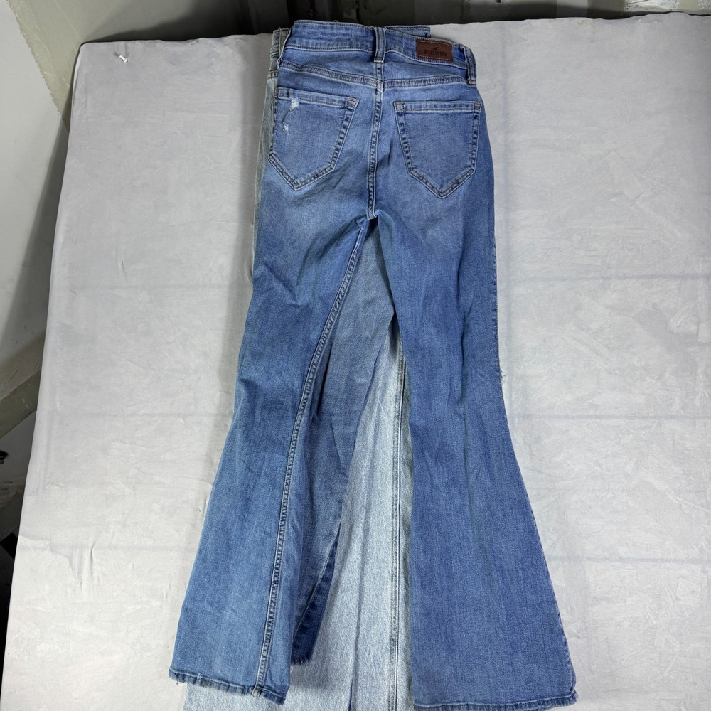 Abercrombie & Fitch Hollister Womens Bootcut Jeans Blue Distressed 24 Lot of 3 - Picture 3 of 10